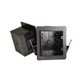 Cantex Electrical Box, 36 cu in, Vapor Proof Box, 2 Gang, PVC, Square EZ36DN-RG